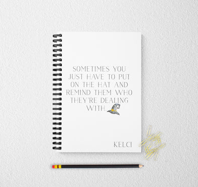 Funny journal personalized notebook humorous personalized custom journal personalized journal gift
