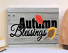 Autumn blessings wood sign