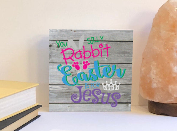Easter is for Jesus wood sign, humorous Easter wooden sign, wooden Easter sign, sign Easter decor