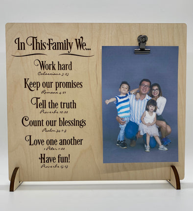 In this family wood sign home decor, home sign, religious home decor, housewarming gift