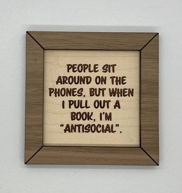 Funny book custom wood sign, gift for book lover, funny reading sign, gift for reader