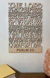 Psalm 23 wood sign home decor, religious home wood sign, the lord is my shepherd wooden sign, religious wooden sign