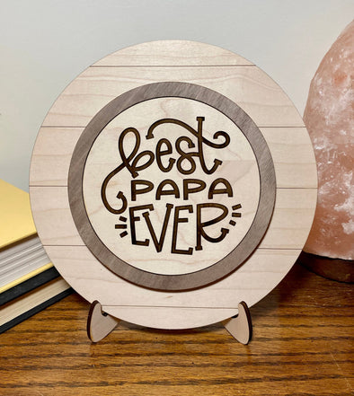 Best papa ever wood sign home decor, gift for fathers day, fathers day gift, gift for papa
