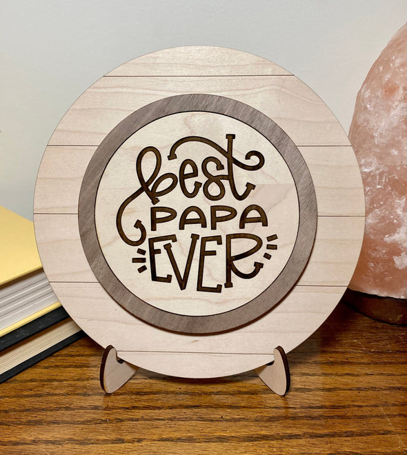 Best papa ever wood sign home decor, gift for fathers day, fathers day gift, gift for papa