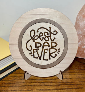 Best dad ever wood sign home decor, gift for fathers day, fathers day gift, gift for dad