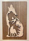 Wolf wood sign home decor, wolf wooden sign, wildlife wood sign cabin
