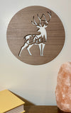 Deer wood sign home decor, personalized wooden sign, deer wooden sign cabin wood sign, nature wood sign
