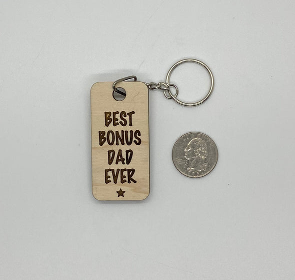 Father's day keychain for step dad, funny fathers day gift, gift for fathers day, funny keychain for dad