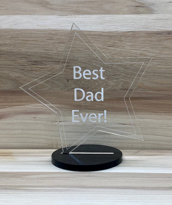 Best dad ever award sign home decor, gift for fathers day, fathers day gift, gift for dad