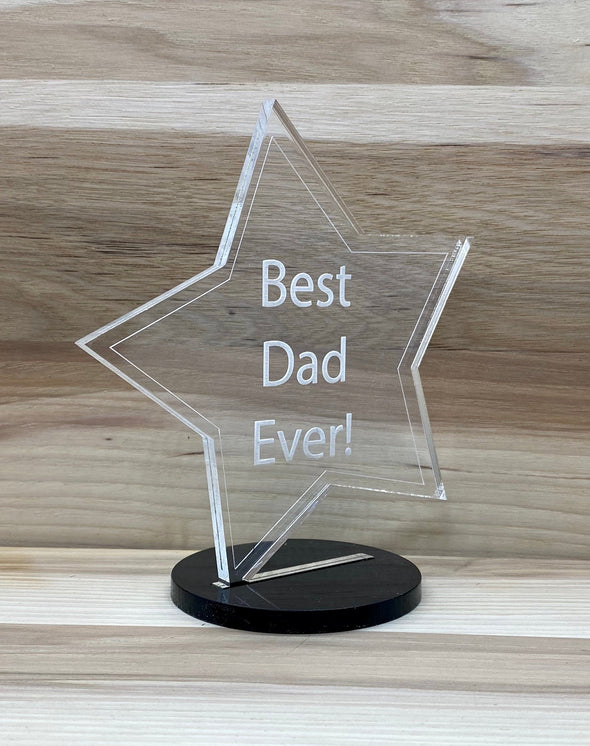 Best dad ever award sign home decor, gift for fathers day, fathers day gift, gift for dad