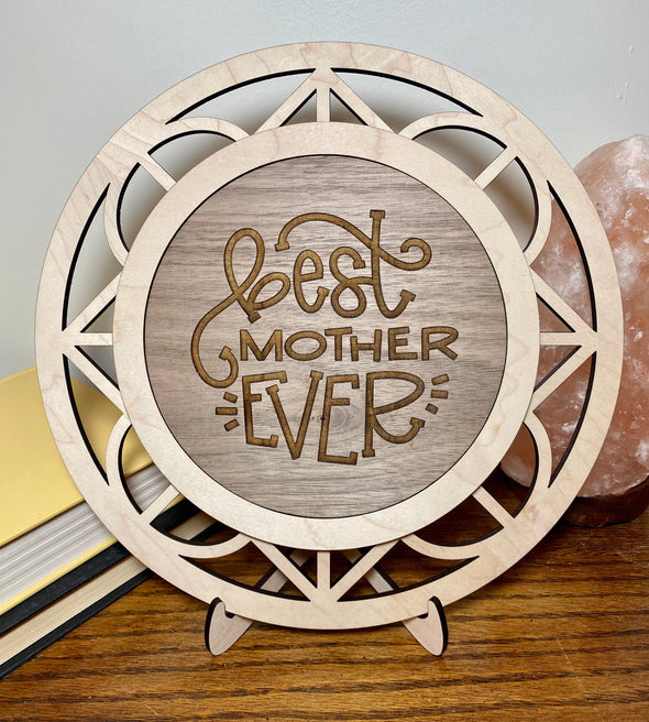 Best mother ever wood sign home decor, gift for mothers day, mothers day gift, gift for mom