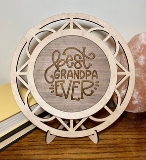 Best grandpa ever wood sign home decor, gift for fathers day, fathers day gift, gift for grandpa sign
