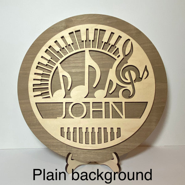 Personalized piano sign, gift for piano player