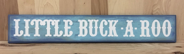 24x4 blue combo wood with with white lettering for boy's room