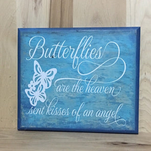 Butterfly wood sign
