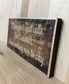 When Your Past Custom Wood Sign, Motivational Wooden Sign