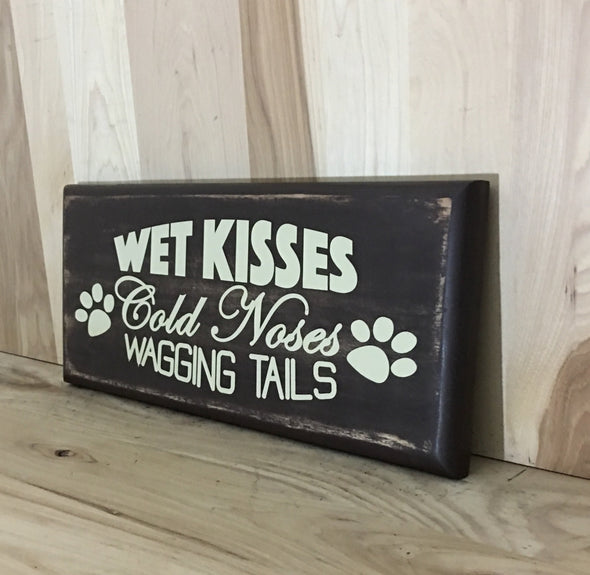 Cute dog wooden sign for pet lover.