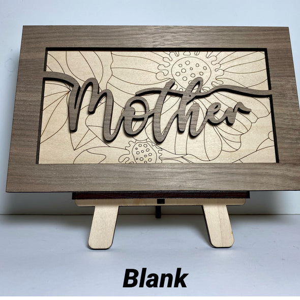 Personalized mother sign, personalized wood sign, gift for mother, Mother's Day gift