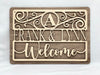 Personalized family sign, personalized wood sign monogram sign, welcome