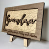 Personalized grandma sign, personalized wood sign, gift for grandma, Mother's Day gift