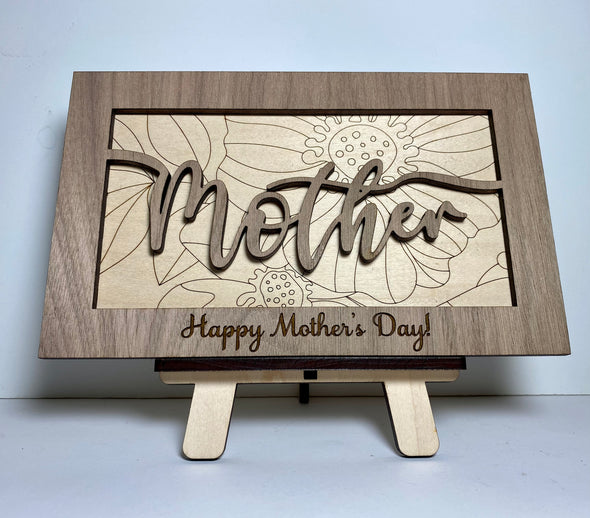 Personalized mother sign, personalized wood sign, gift for mother, Mother's Day gift