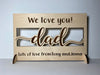 Personalized dad sign, personalized wood sign, gift for dad, Father's Day gift