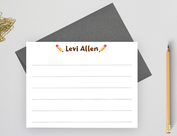 lined stationery for boys