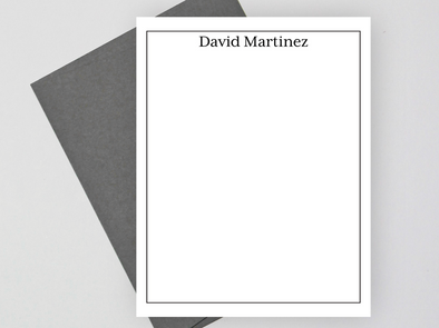 Personalized Note Card Set, Personalized Formal Stationery Set